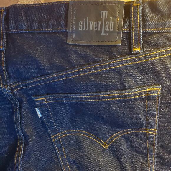 Vintage 90's Levi's‎ Silver Tab Jeans Straight And Loose 36/38 - Picture 6 of 7